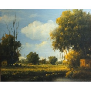 Zulfiqar Ali Zulfi, 10 x 12 Inch, Oil on Canvas, Landscape Painting-AC-ZUZ-084